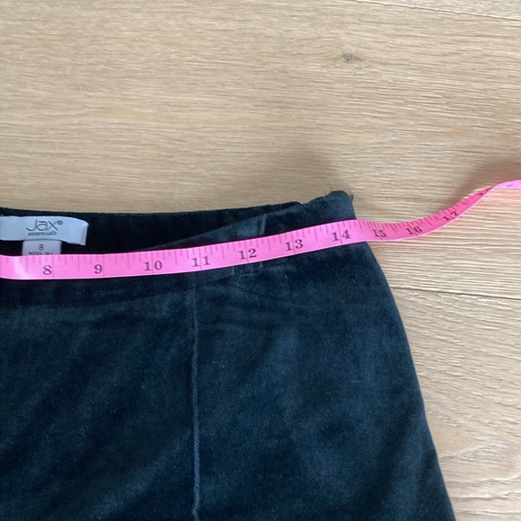 JAX Black Velvet Straight Leg Trousers - Picture 5 of 8